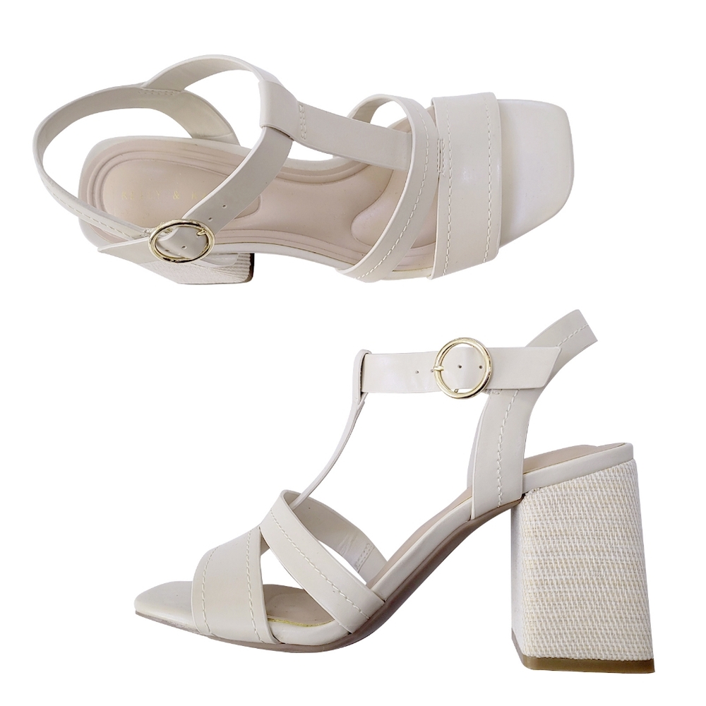 Kelly & Katie Ivory Heels Size 7.5 M NEW NEVER WORN